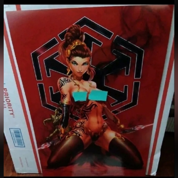 Star Wars Death Rage #1 Leia 11 X 17 Jamie Tyndall Naughty Art Print With COA - Picture 1 of 2